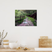 Shih Tzu Poster Purple Flowers (Küche)