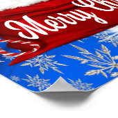 Shih tzu Poster Weihnachten (Ecke)