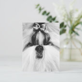 Shih Tzu Postkarte (Stehend Vorderseite)