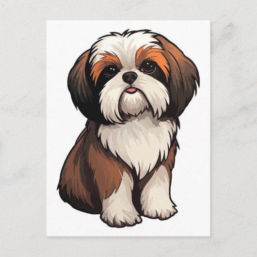 Shih Tzu Postkarte (Vorderseite)