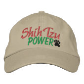 Shih Tzu Power von SRF Bestickte Baseballkappe (Vorderseite)