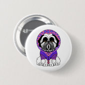 Shih Tzu Princess Button (Vorne & Hinten)