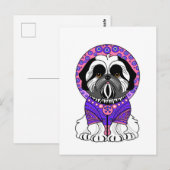 Shih Tzu Prinzessin Postkarte (Vorne/Hinten)