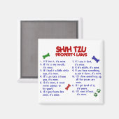 SHIH TZU Property Laws 2 Magnet (Vorderseite/Rückseite)