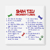 SHIH TZU Property Laws 2 Magnet (Vorne)