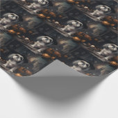 Shih Tzu Pumpkins Halloween Beängstigend Geschenkpapier (Ecke)
