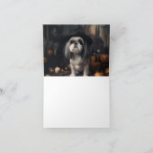 Shih Tzu Pumpkins Halloween Beängstigend Karte (Innenseite)