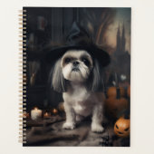 Shih Tzu Pumpkins Halloween Beängstigend Planer (Vorderseite)