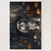 Shih Tzu Pumpkins Halloween Beängstigend Puzzle (Vertikal)