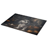 Shih Tzu Pumpkins Halloween Beängstigend Schneidebrett (Ecke)