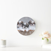 Shih Tzu puppies Runde Wanduhr (Zuhause)