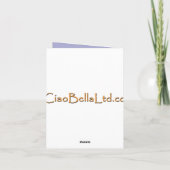 Shih Tzu Puppy Birthday Greetings Karte (Rückseite)