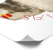 Shih Tzu Puppy First Christmas Poster (Ecke)