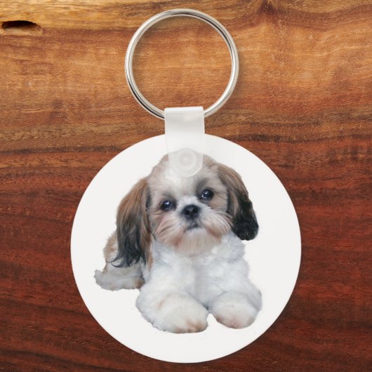 Shih Tzu Puppy Schlüsselanhänger (Vorderseite)