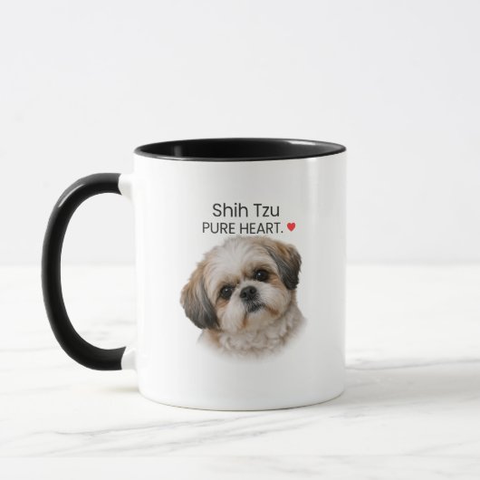 Shih Tzu Pure Heart Mug – Dog Lover Gift Tasse (Links)