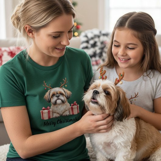 Shih Tzu Reindeer T-Shirt