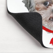 Shih Tzu Rescue Hund Happy Holidays Mousepad (Ecke)