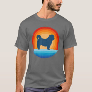 Shih Tzu Retro Vintag 60er 70er Sunset Dog Lovers T-Shirt