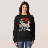 Shih Tzu Retro Vintag Sweatshirt (Vorne ganz)