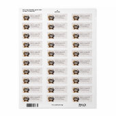 Shih Tzu Return Address Labels (Vorne)