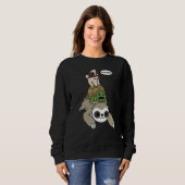 Shih Tzu Riding Sloth Tortoise Dog Sweatshirt (Vorne ganz)