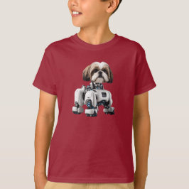 Shih Tzu Robot Kid's T - Shirt