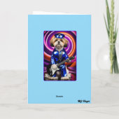 Shih Tzu Rock Star Card Karte (Rückseite)
