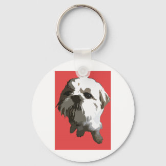Shih Tzu (rot) Schlüsselanhänger