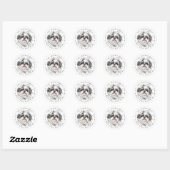Shih Tzu Round Stickers (Blatt)