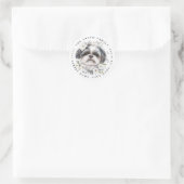 Shih Tzu Round Stickers (Tasche)