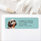 Shih Tzu Rücksendeadressen-Aufklebers (Insitu)