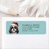 Shih Tzu Rücksendeadressen-Aufklebers (Insitu)