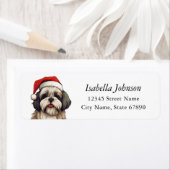 Shih Tzu Rücksendeadressen-Aufklebers (Insitu)