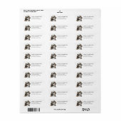 Shih Tzu Rücksendeadressetiketten (Vorne)