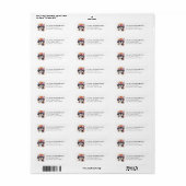 Shih Tzu Rücksendeadressetiketten (Vorne)