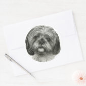 Shih Tzu Runder Aufkleber (Umschlag)