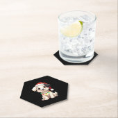 Shih Tzu Santa Christmas Tree Lights Xmas Dog Love Untersetzer (Vor Ort)