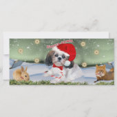 Shih Tzu Santa Paws Geschenke (Vorderseite)