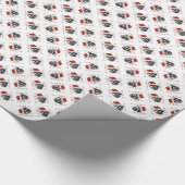 Shih Tzu Santa Paws Geschenkpapier (Ecke)