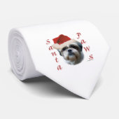Shih Tzu Santa Paws Krawatte (Gerollt)