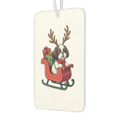 Shih Tzu Santas Schlittenfahrt Autolufterfrischer (Links)
