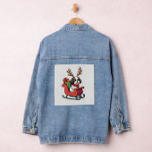 Shih Tzu Santas Schlittenfahrt Jeansjacke (Hangar)
