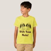 Shih Tzu scherzt T - Shirt-Welpen-Regel T-Shirt (Vorne ganz)