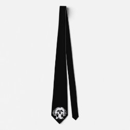 Shih Tzu schwarze u. weiße Krawatte