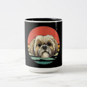 Shih Tzu| Shih Tzu Hund Rasse Lover Geschenk Zweifarbige Tasse (Mittel)