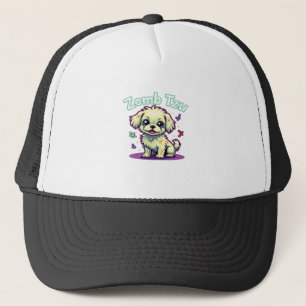 Shih Tzu Shihtzu Zombie Hund Halloween Oversized T Truckerkappe