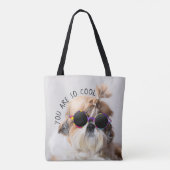 Shih Tzu Sie sind so Cool niedlicher Spaß Sonnenbr Tasche (Rückseite)