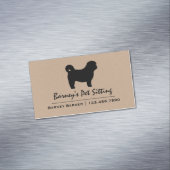 Shih Tzu Silhouette | Hundefutter Magnetische Visitenkarte (Beispiel)