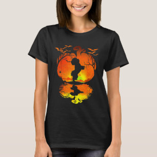 Shih Tzu Silhouette Pumpkin Halloween Costume Men T-Shirt