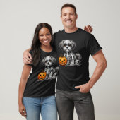 Shih Tzu Skeleton Jack O Lantern Funny Dog Hallowe T-Shirt (Unisex)